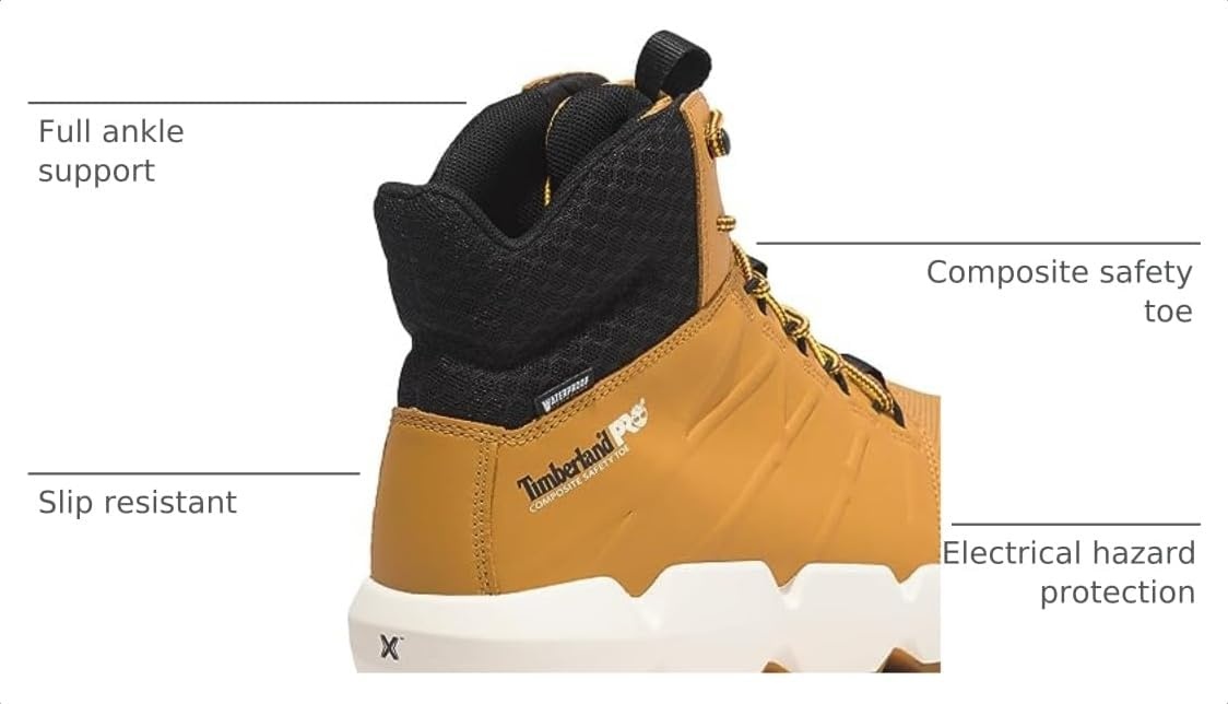 Timberland PRO Morphix 6″ Composite Safety Toe Waterproof(Wheat-2024 New)