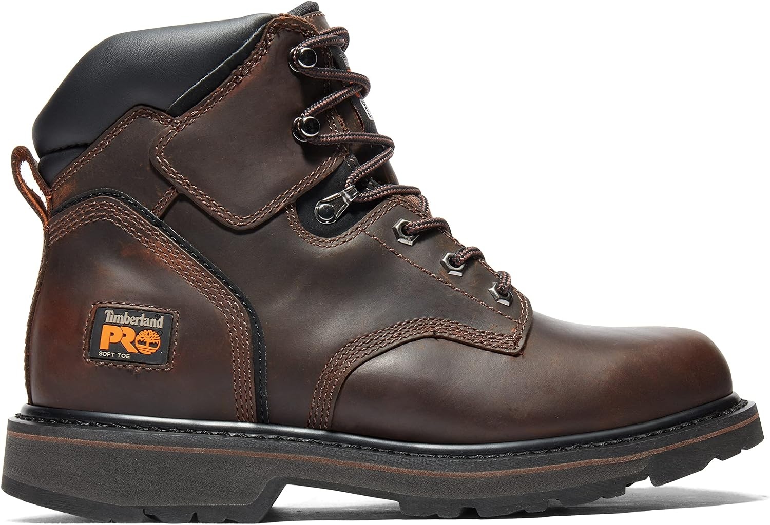 Timberland PRO Men’s Pit Boss 6 Inch Soft Toe Industrial Work Boot, Brown-2024 New, 9