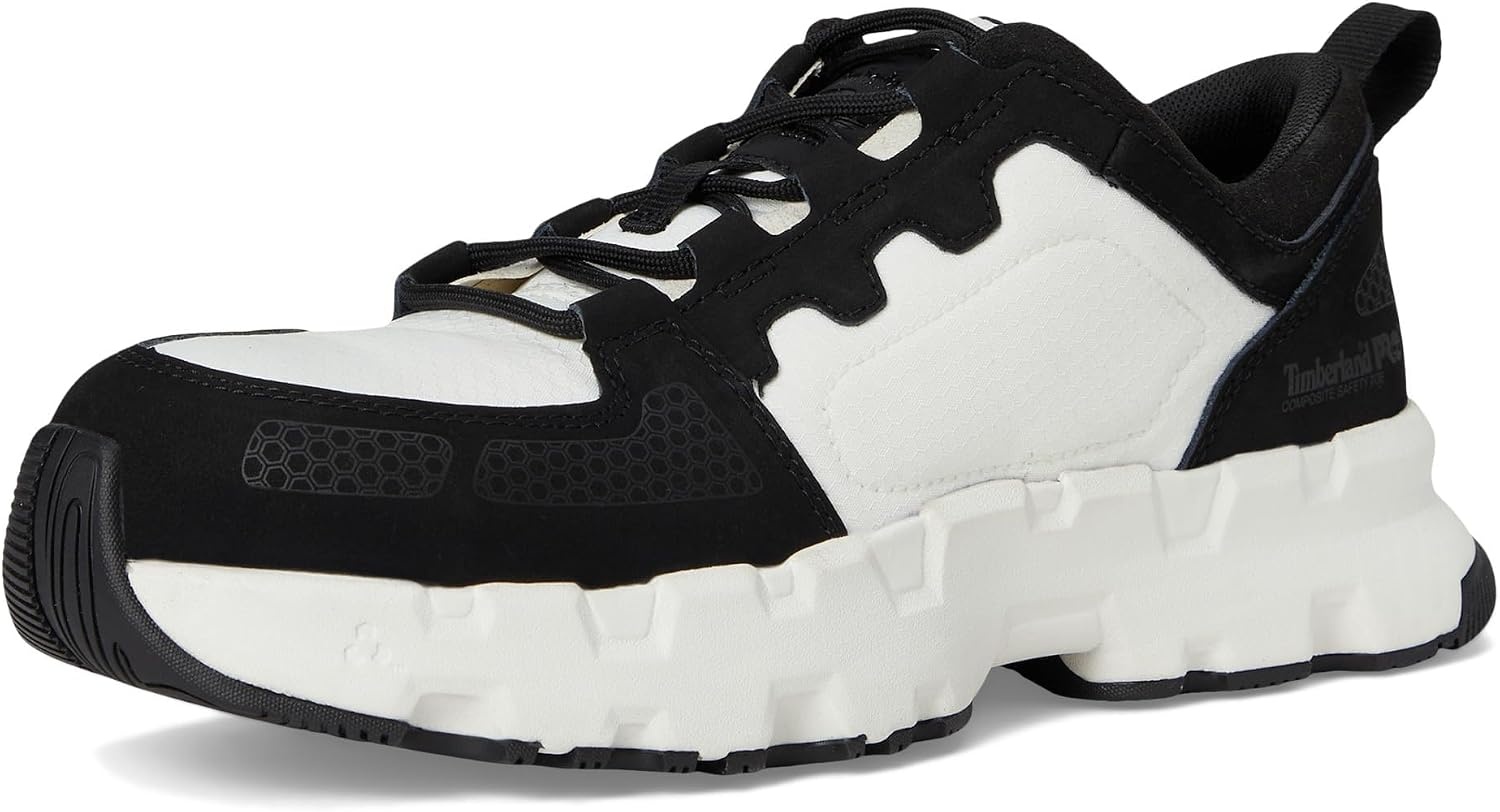 Timberland PRO Mens Powertrain Ev Composite Safety Toe(Black/White)