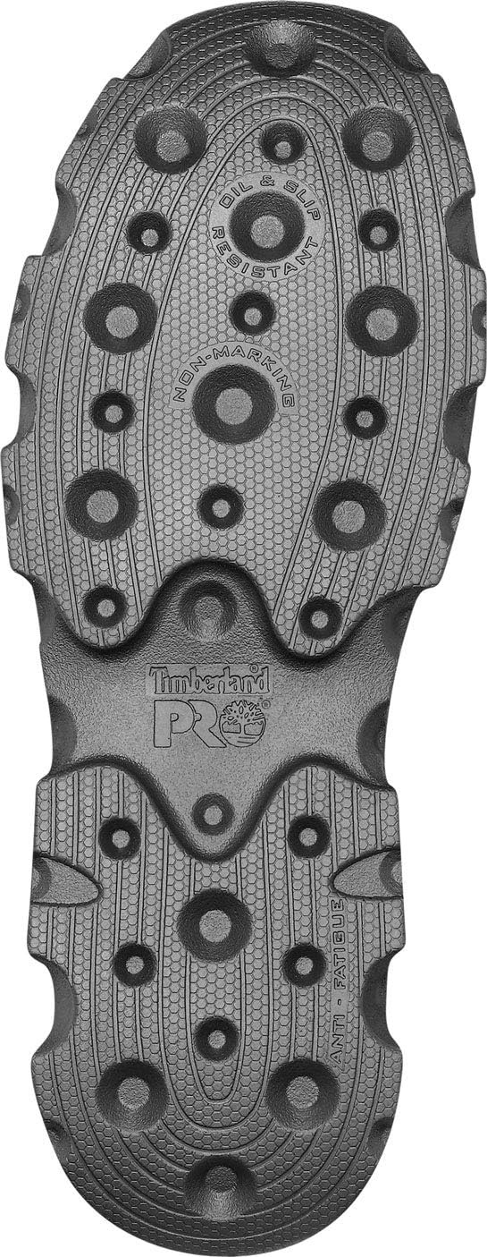 Timberland PRO Men’s Powertrain Mid Alloy Toe ESD Industrial Athletic Work Boot(Black V1)