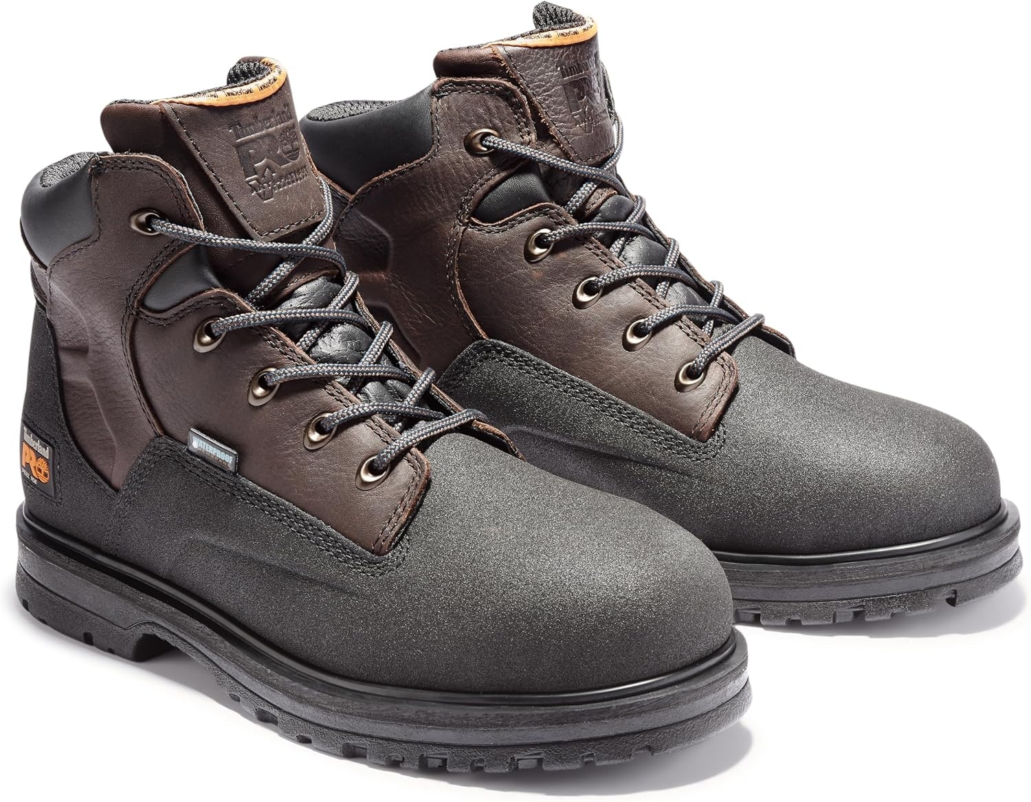 Timberland PRO mens Powerwelt 6″ Steel Safety Toe Waterproof Industrial Work Boot(Rancher Brown)