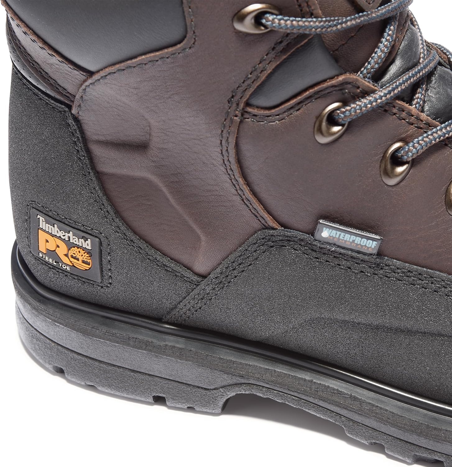 Timberland PRO mens Powerwelt 6″ Steel Safety Toe Waterproof Industrial Work Boot(Rancher Brown)