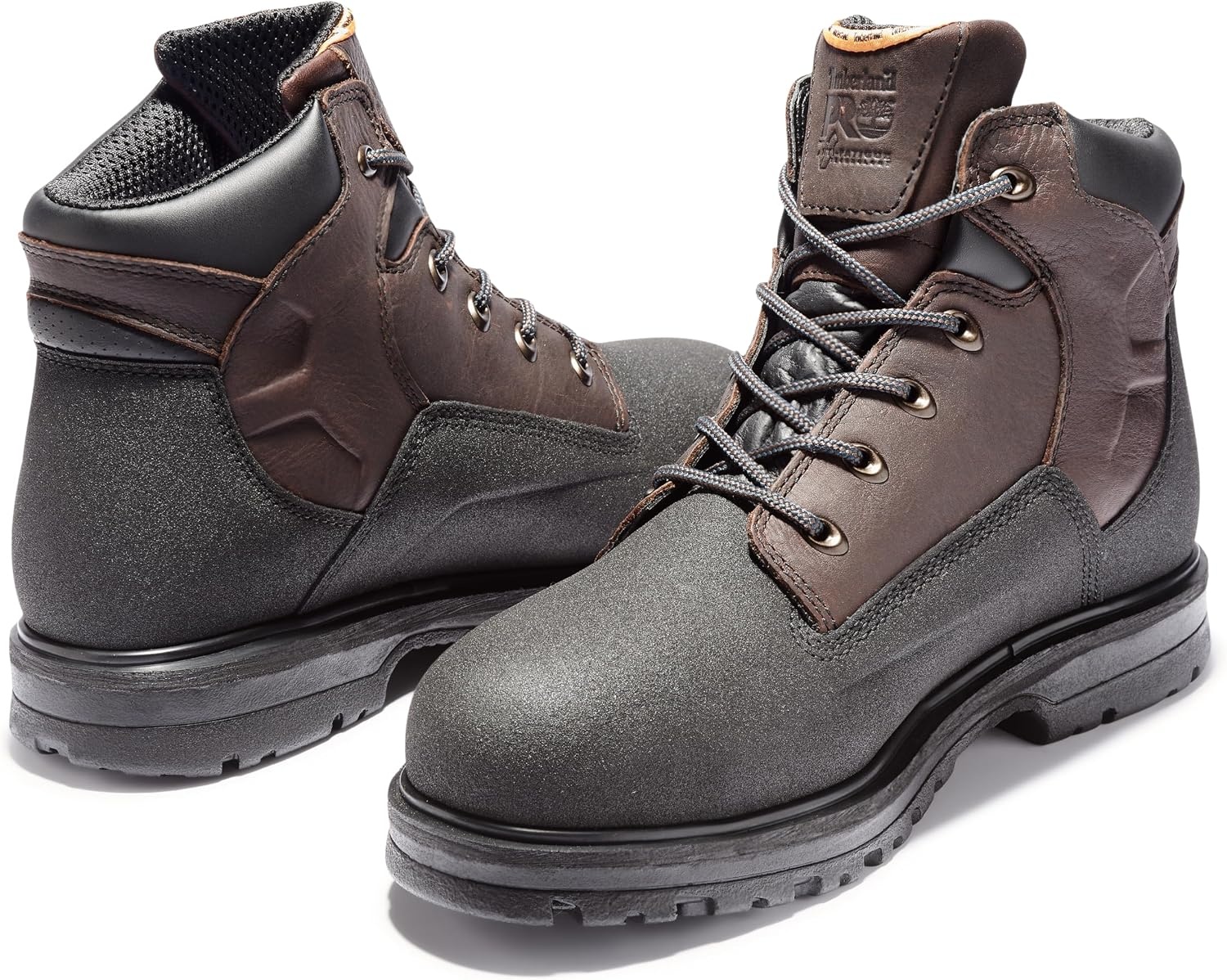 Timberland PRO mens Powerwelt 6″ Steel Safety Toe Waterproof Industrial Work Boot(Rancher Brown)