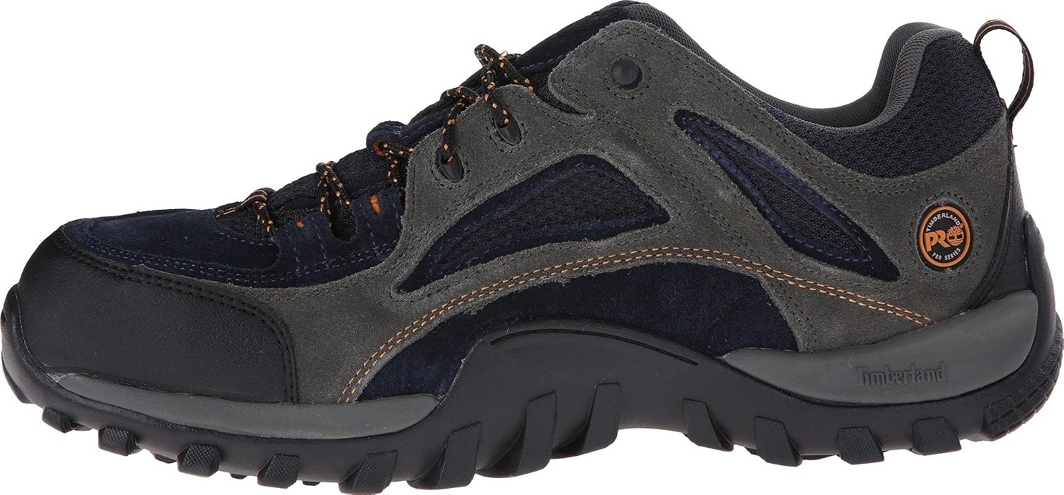 Timberland PRO Men’s Mudsill Steel Safety Toe Industrial Hiker Work Shoe(Grey/Sapphire V1)