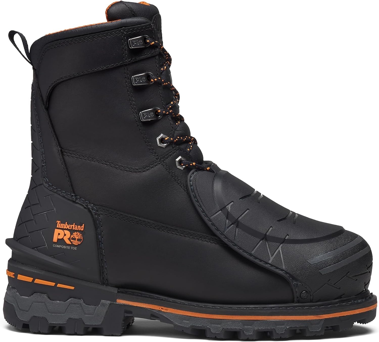 Timberland PRO Boondock 8 Inch Composite Safety Toe Puncture Resistant External MetGuard(Black V1)