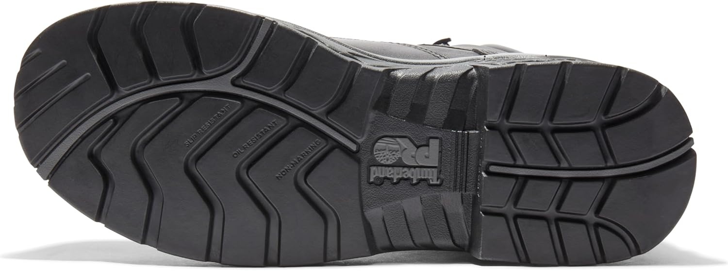 Timberland PRO mens Bosshog 6″ Composite Safety Toe Puncture Resistant Waterproof Industrial Work Boot(Black/Grey-2024 New)