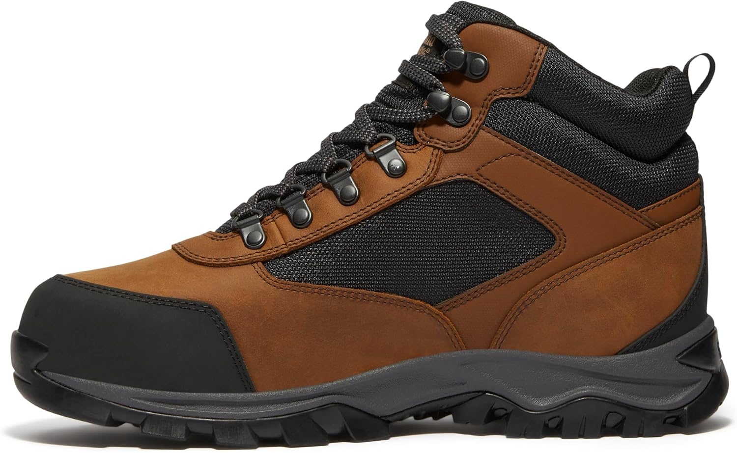 Timberland PRO Men’s Keele Ridge Steel Safety Toe Waterproof Industrial Hiker Work Boot(Brown/Black V1)
