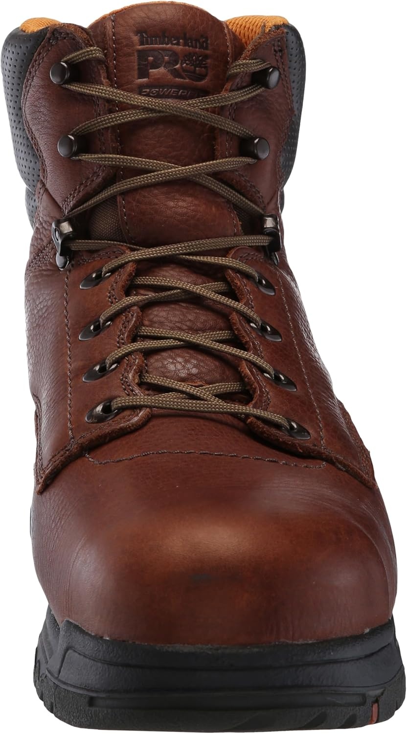 Timberland PRO Mens Titan 6 Inch Alloy Safety Toe Industrial Work Boot(Coffee Brown-2024 New)