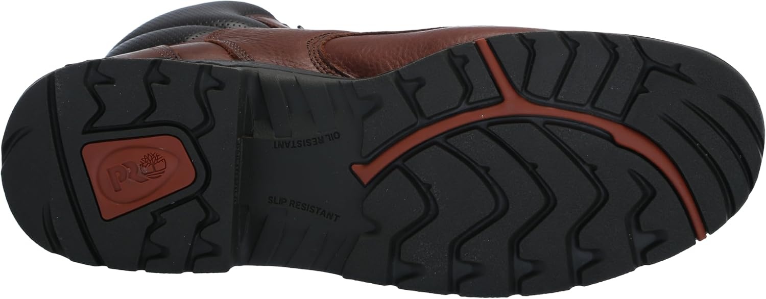 Timberland PRO Mens Titan 6 Inch Alloy Safety Toe Industrial Work Boot(Coffee Brown-2024 New)