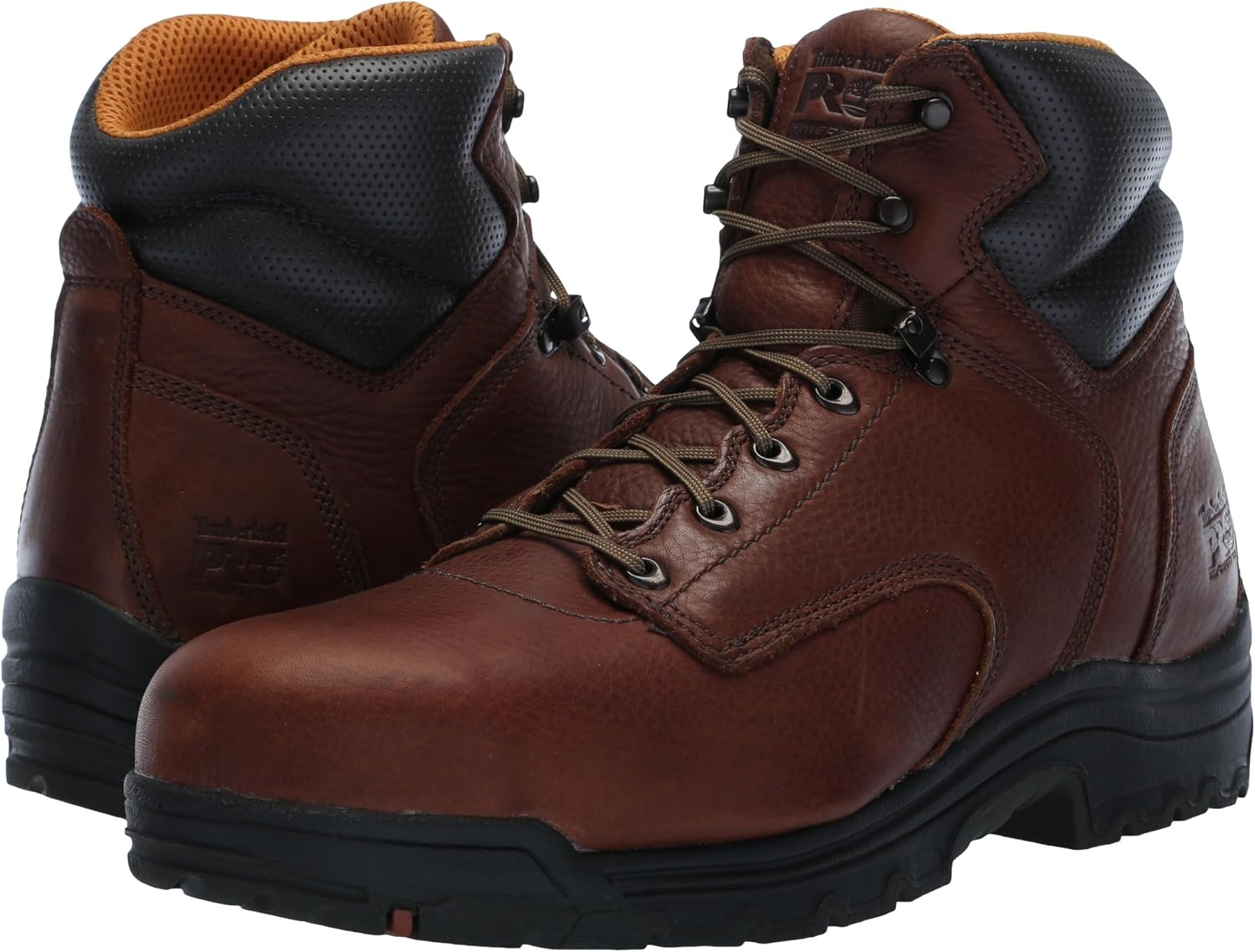 Timberland PRO Mens Titan 6 Inch Alloy Safety Toe Industrial Work Boot(Coffee Brown-2024 New)