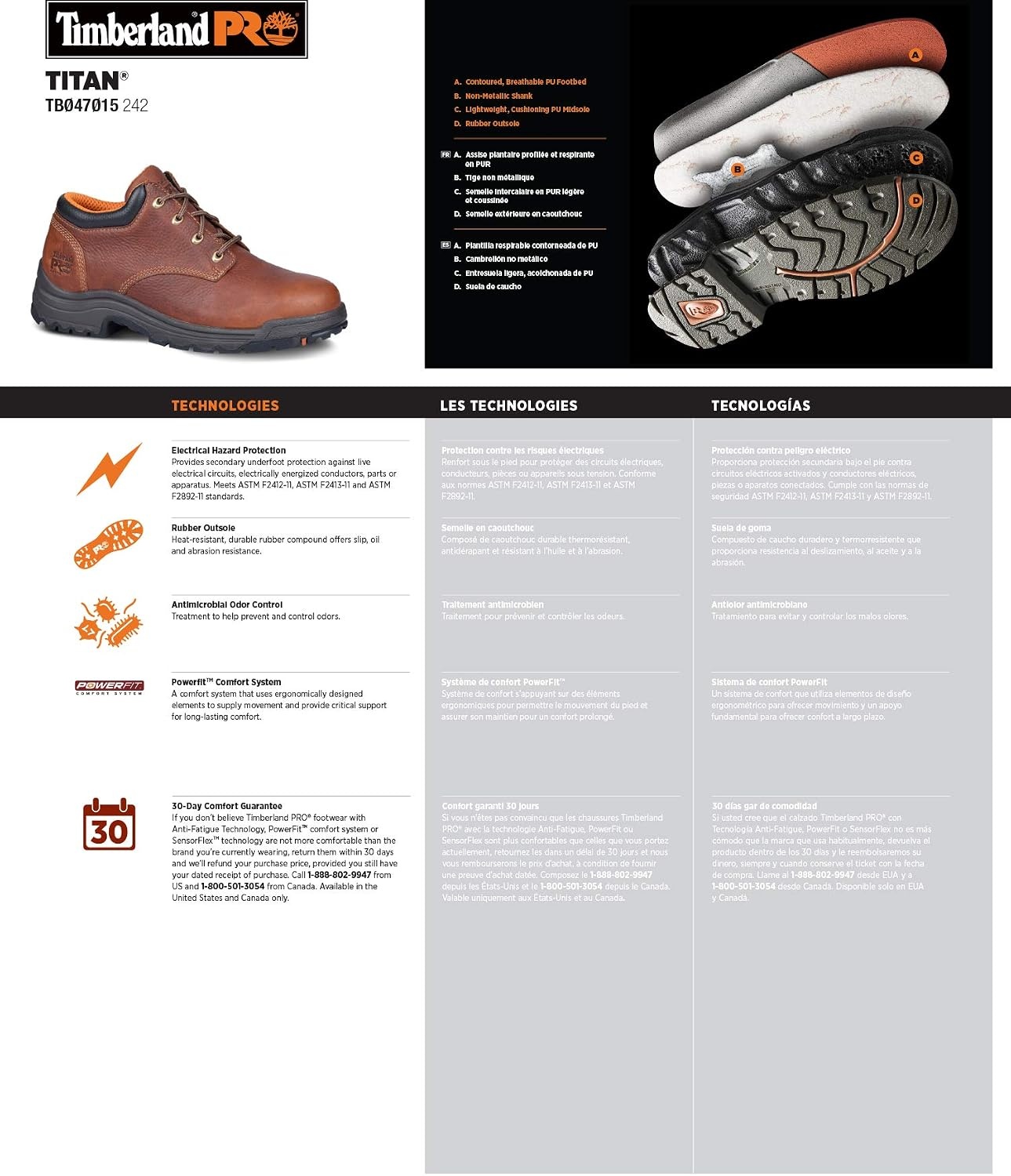 Timberland PRO Men’s Titan Casual Work Oxford Shoes(Haystack Brown V1)