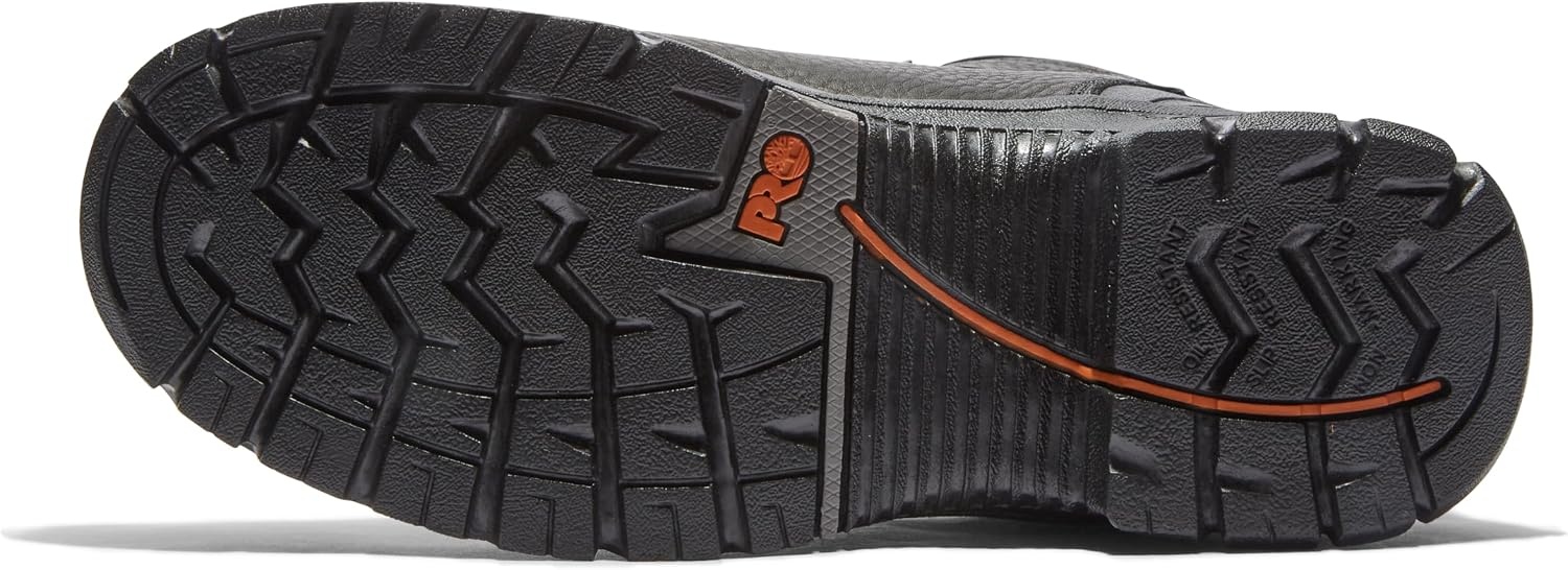 Timberland PRO Men’s Endurance 8 Inch Steel Safety Toe Waterproof Work Boots(Black)