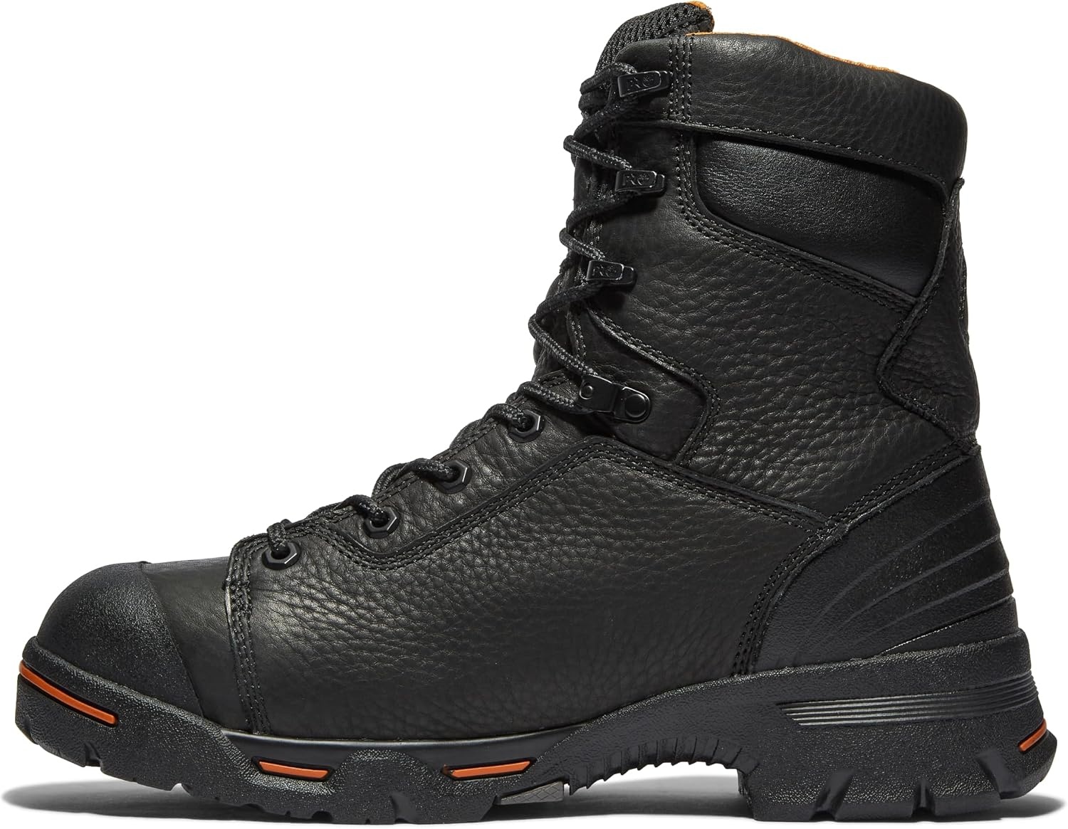 Timberland PRO Men’s Endurance 8 Inch Steel Safety Toe Waterproof Work Boots(Black)