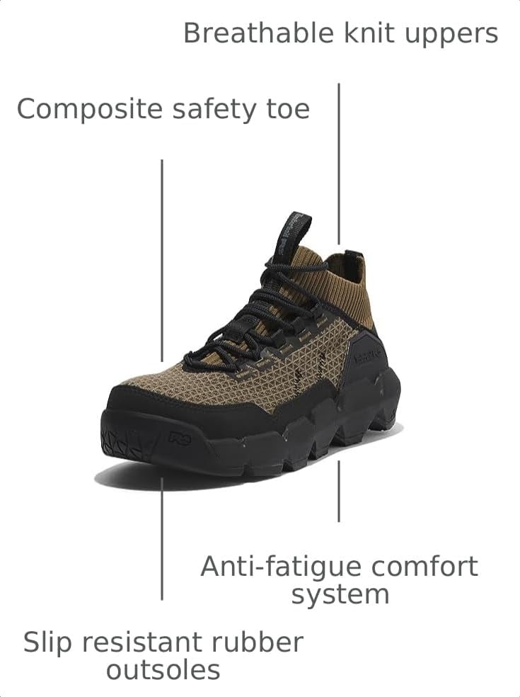 Timberland PRO Men’s Morphix Comp Toe Safety Work Shoes(Olive/Black)