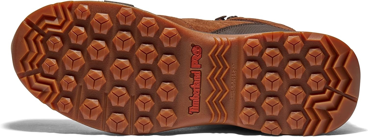 Timberland PRO Men’s Switchback LT 6 Inch Steel Safety Toe Industrial Hiker Work Boot, Brown/Gum-2024 NEW, 10M