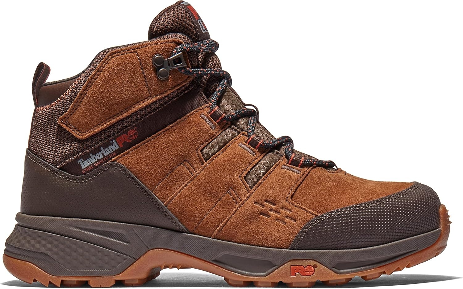 Timberland PRO Men’s Switchback LT 6 Inch Steel Safety Toe Industrial Hiker Work Boot, Brown/Gum-2024 NEW, 10M