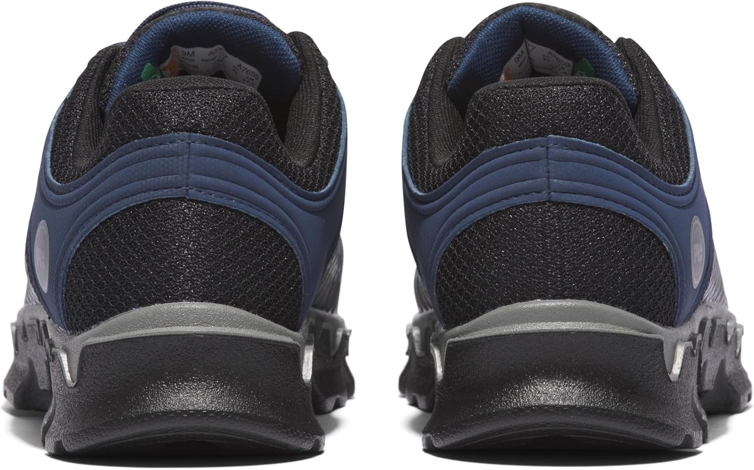 Timberland PRO Men’s Powertrain Sport Alloy Safety Toe Industrial Athletic Work Shoe, Black/Orange-2024 New, 10.5(Grey Navy Blue 2024 New)