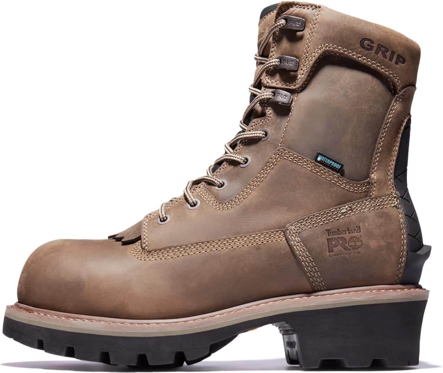 Timberland PRO Mens 8 Turkish Coffee Brown Evergreen Comp Toe WP SR(Turkish Coffee V1)