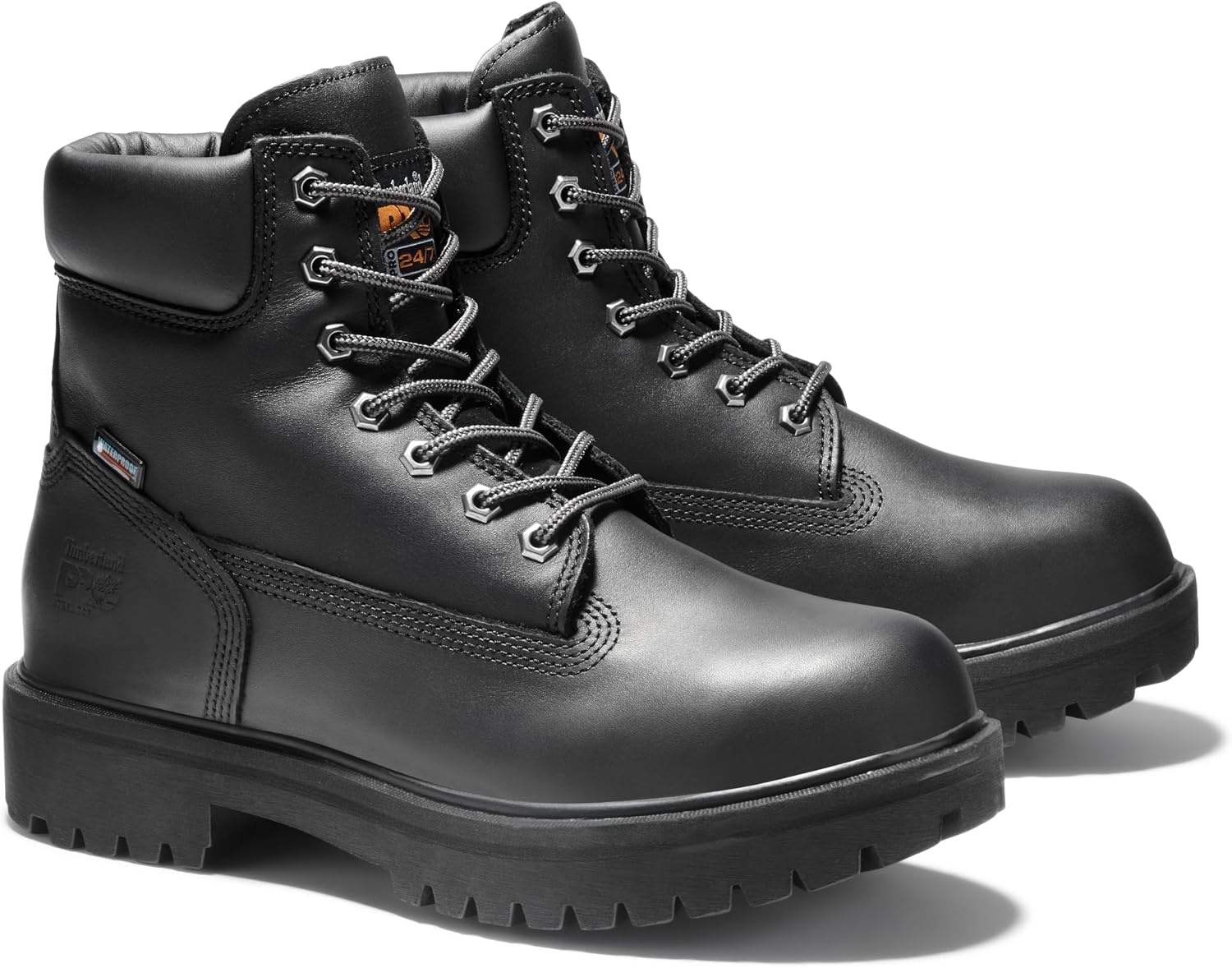 Timberland PRO Men’s Direct Attach 6 Inch Steel Safety Toe Insulated Waterproof Industrial Work Boot(Black)