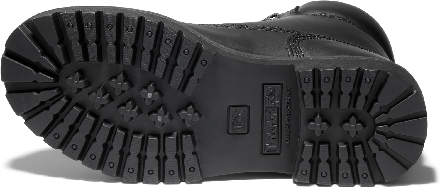 Timberland PRO Men’s Direct Attach 6 Inch Steel Safety Toe Insulated Waterproof Industrial Work Boot(Black)