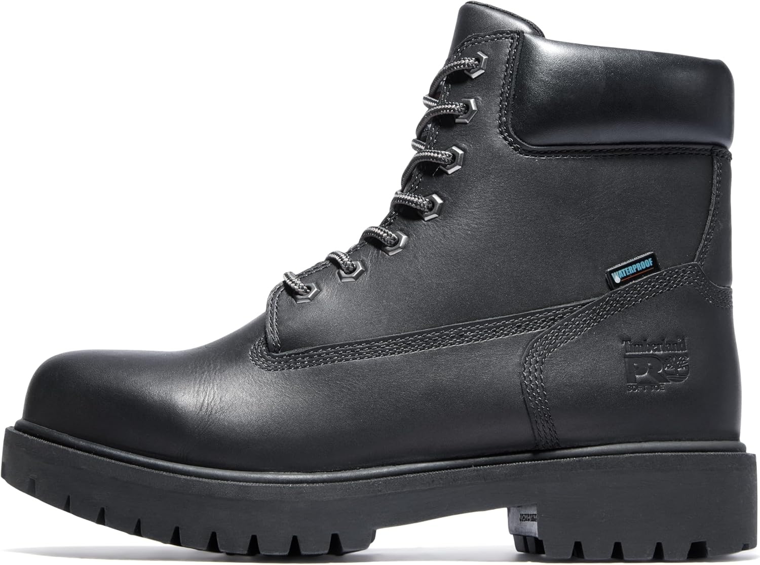 Timberland PRO Men’s Direct Attach 6 Inch Steel Safety Toe Insulated Waterproof Industrial Work Boot(Black)
