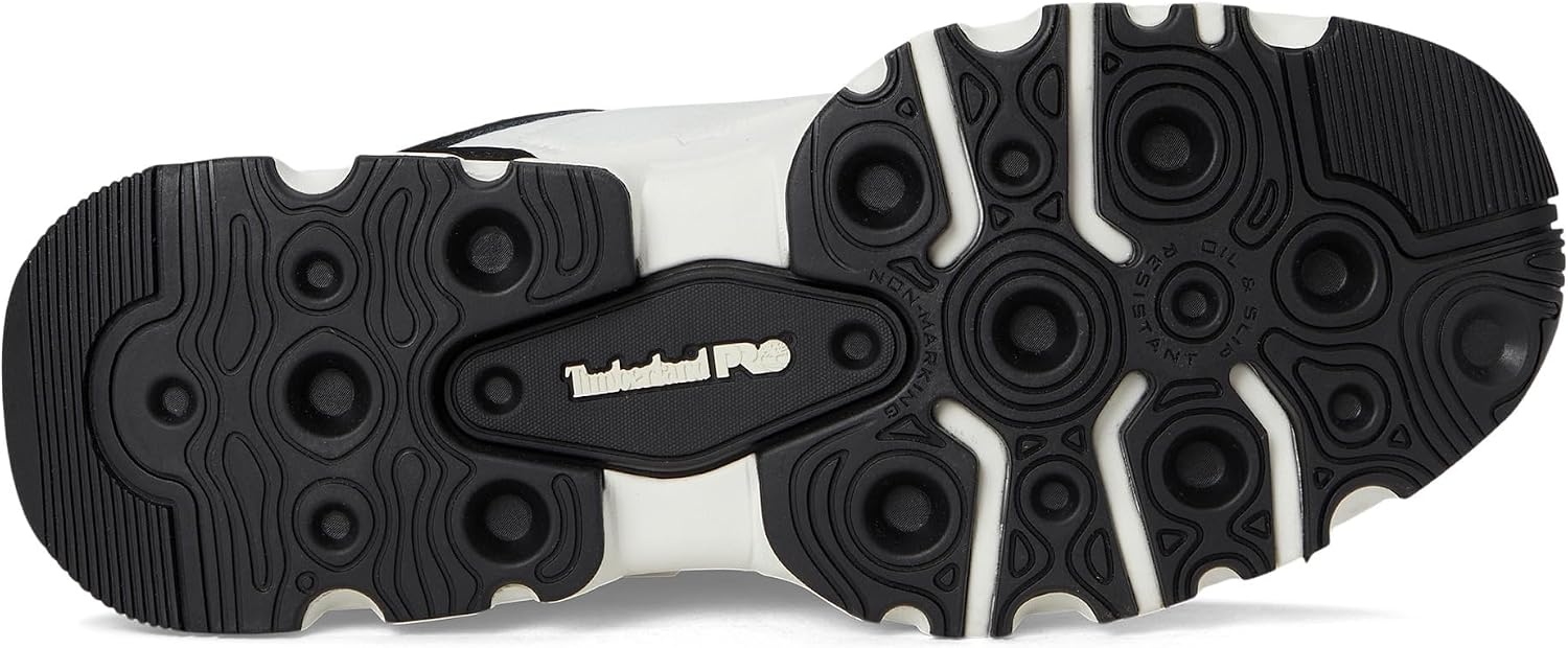 Timberland PRO Men’s Powertrain EV Composite Safety Toe Work Shoes(Black/White)