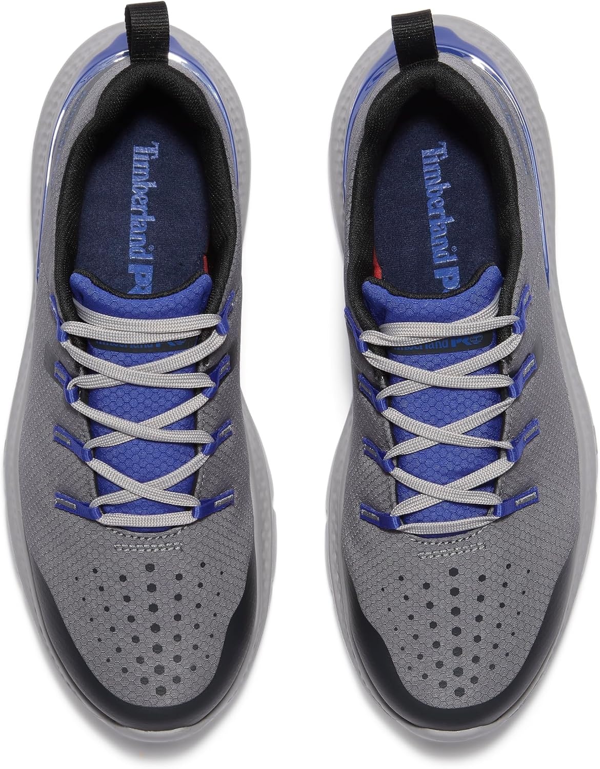 Timberland PRO Men’s Intercept Steel Safety Toe Industrial Athletic Work Shoe(Medium Grey/Blue V1)