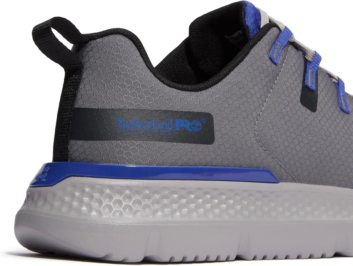 Timberland PRO Men’s Intercept Steel Safety Toe Industrial Athletic Work Shoe(Medium Grey/Blue V1)