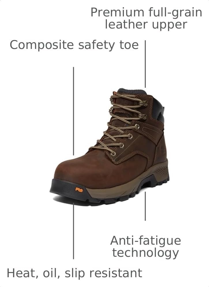 Timberland PRO Titan EV 6″ Composite Safety Toe(Brown)