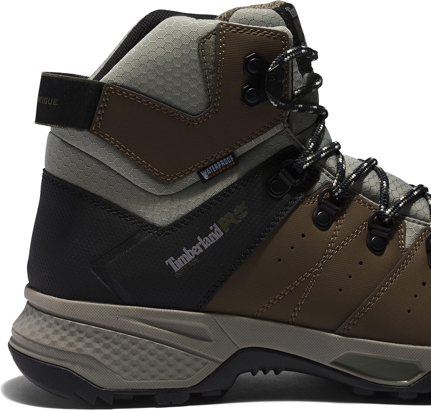 Timberland PRO Switchback 6″ Composite Safety Toe Puncture Resistant Waterproof(Brown/Green)