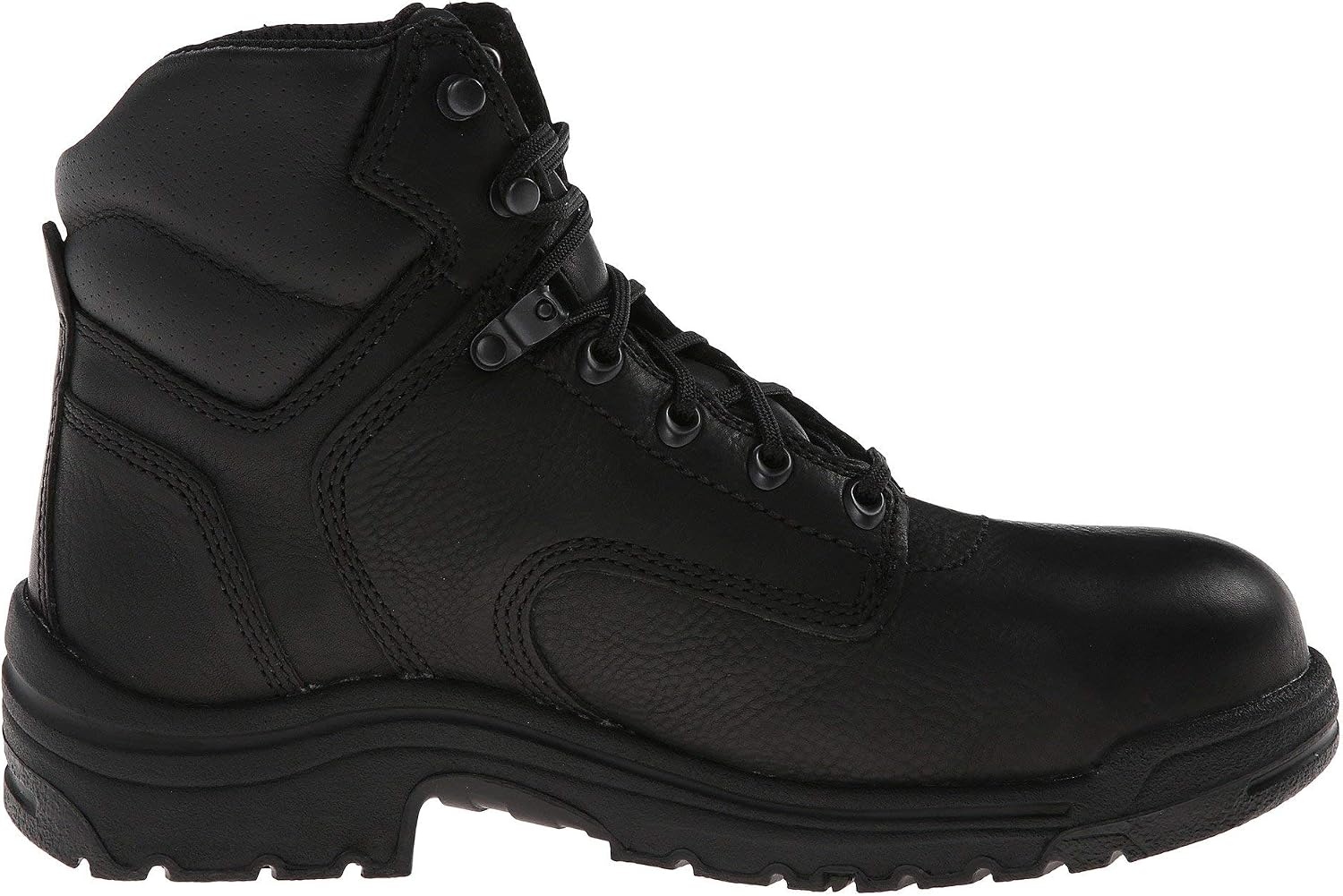 Timberland PRO Mens Titan 6 Inch Alloy Safety Toe Industrial Work Boot(Black V1)