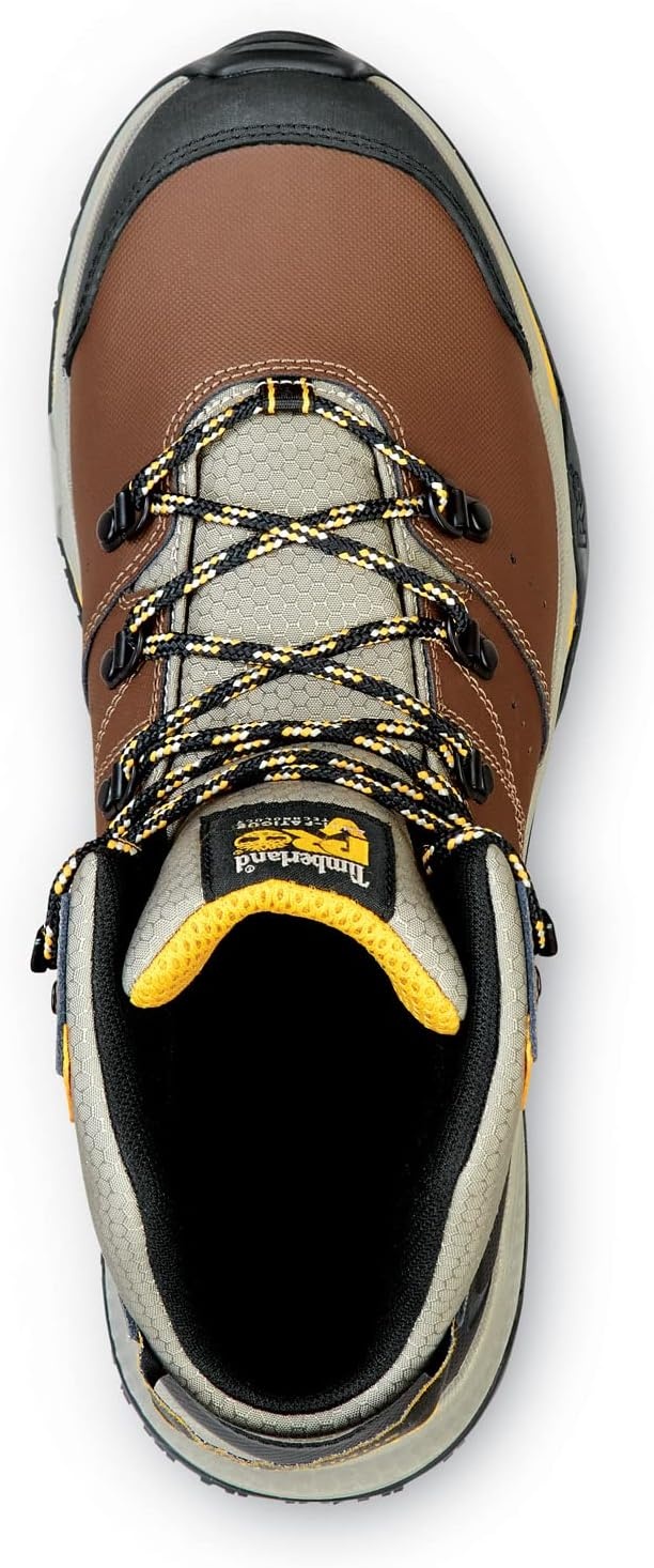 Timberland PRO Men’s Switchback MaxTRAX Waterproof Hiking Boots(Brown)