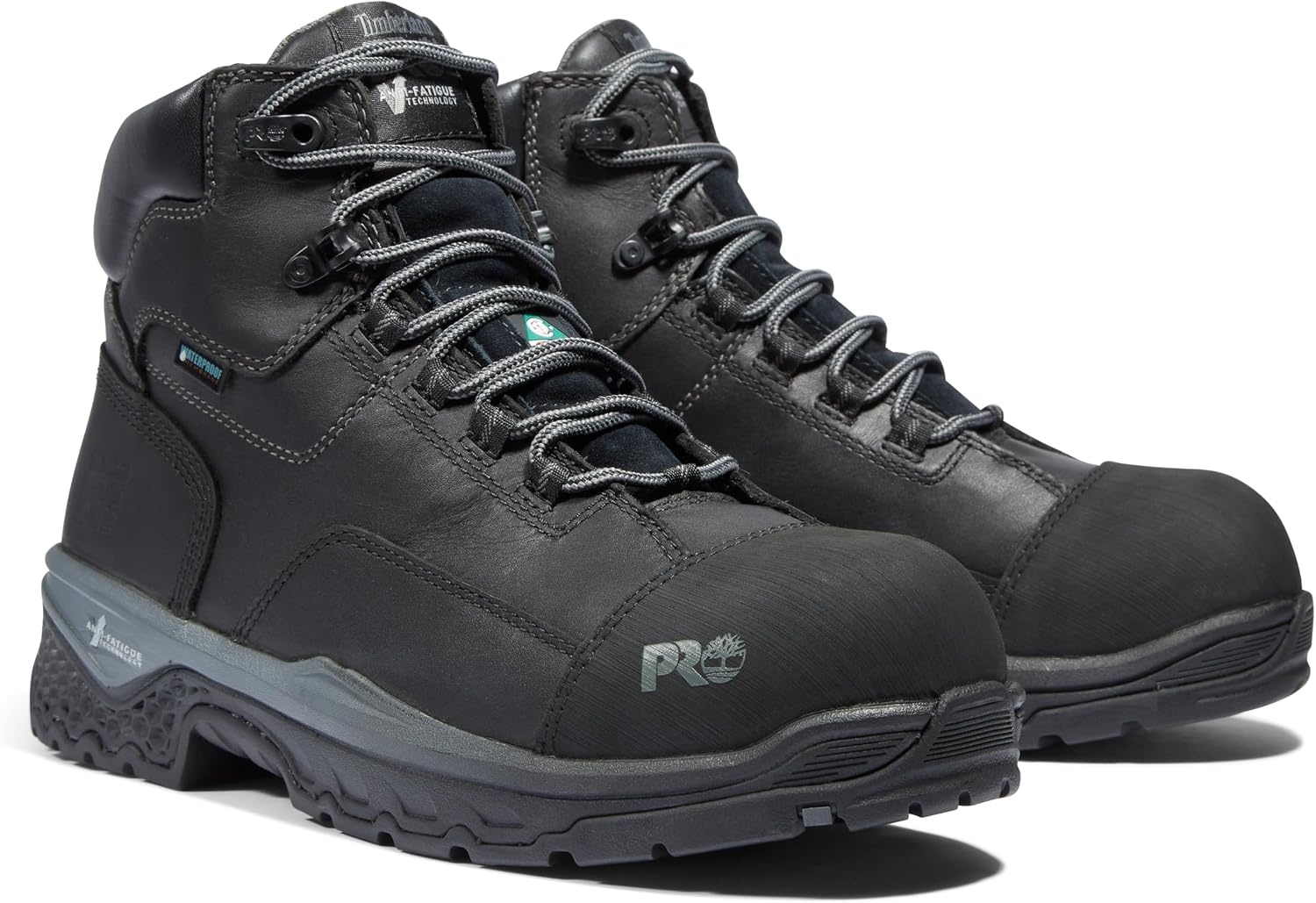 Timberland PRO mens Bosshog 6″ Composite Safety Toe Puncture Resistant Waterproof Industrial Work Boot(Black)