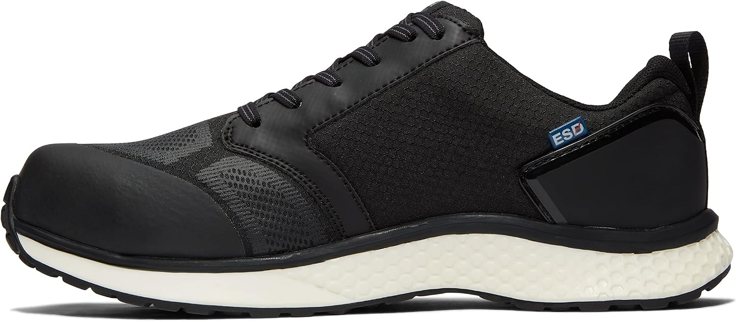 Timberland PRO Men’s Reaxion Athletic Composite Toe Work Shoe(Black/White)