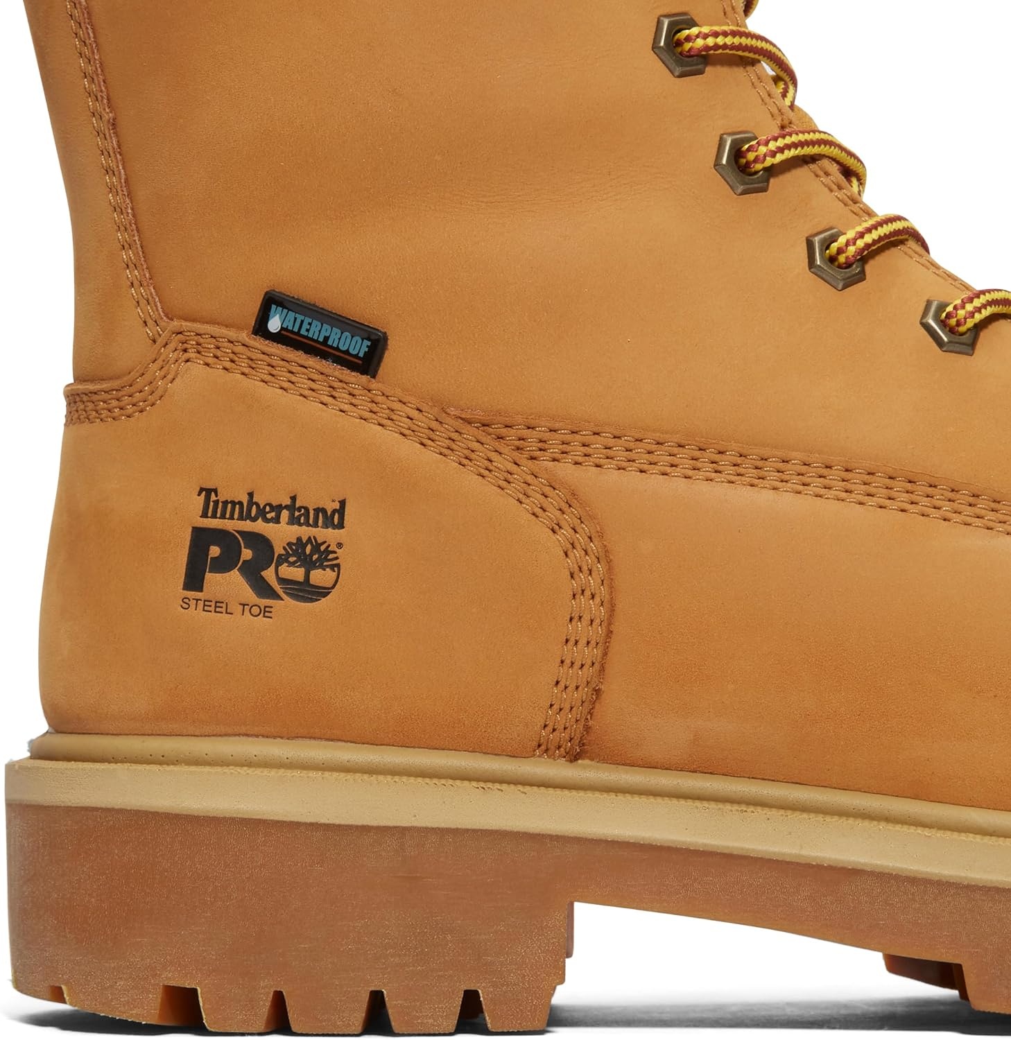 Timberland PRO mens Direct Attach 8 Inch Steel Safety Toe Insulated Waterproof Industrial Work Boot(Wheat-2024 New)