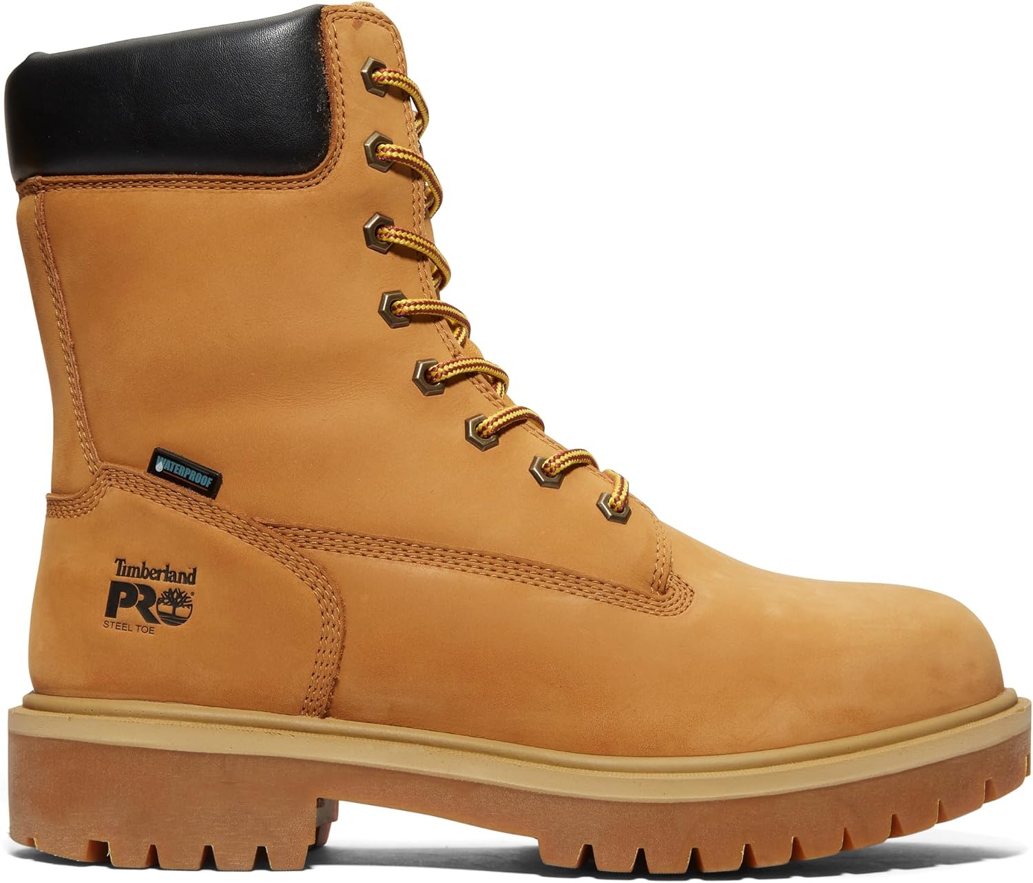 Timberland PRO mens Direct Attach 8 Inch Steel Safety Toe Insulated Waterproof Industrial Work Boot(Wheat-2024 New)