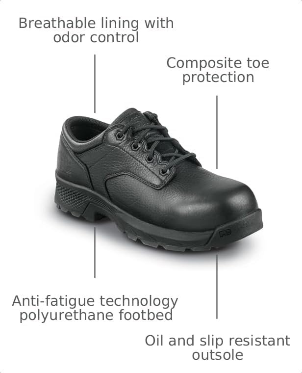 Timberland PRO Mens Titan EV MaxTrax Comp Toe SRO Oxford(Black)