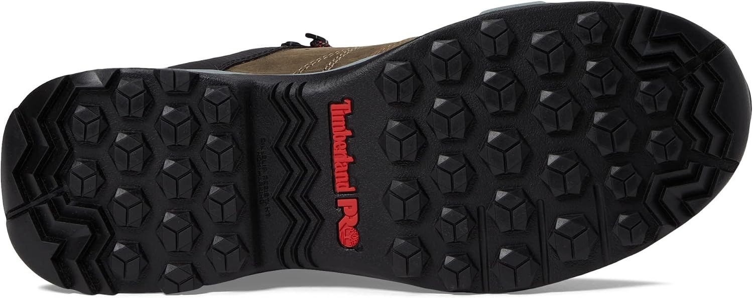 Timberland PRO mens Switchback 6 Inch Composite Safety Toe Waterproof(Brown/Turkish Coffee/Red)