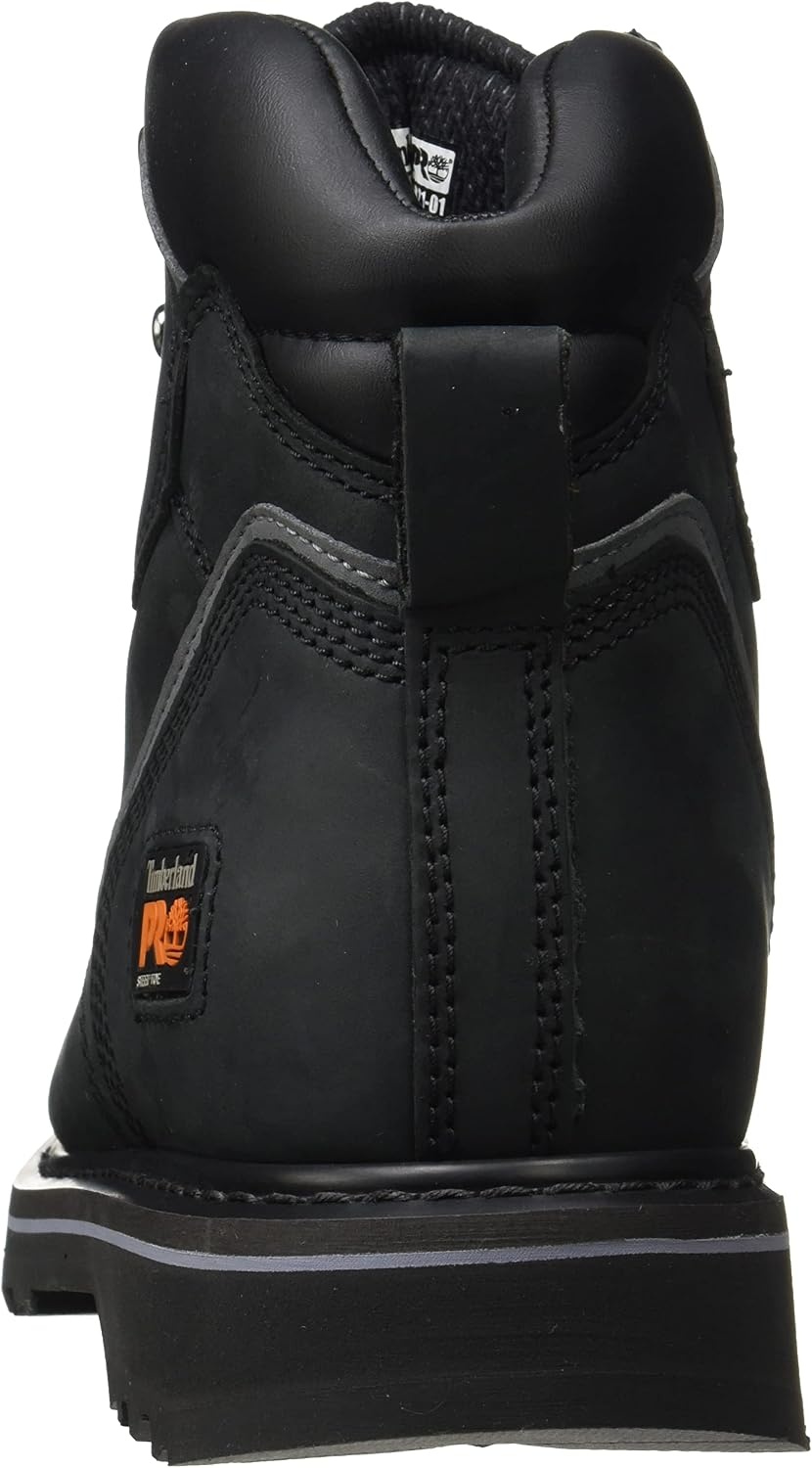 Timberland PRO Men’s Pit Boss 6 Inch Steel Safety Toe Industrial Work Boot(Black)