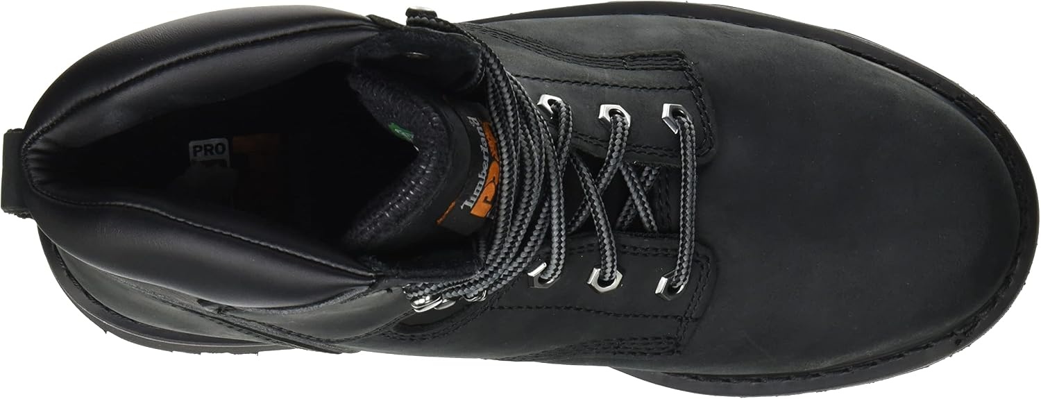 Timberland PRO Men’s Pit Boss 6 Inch Steel Safety Toe Industrial Work Boot(Black)