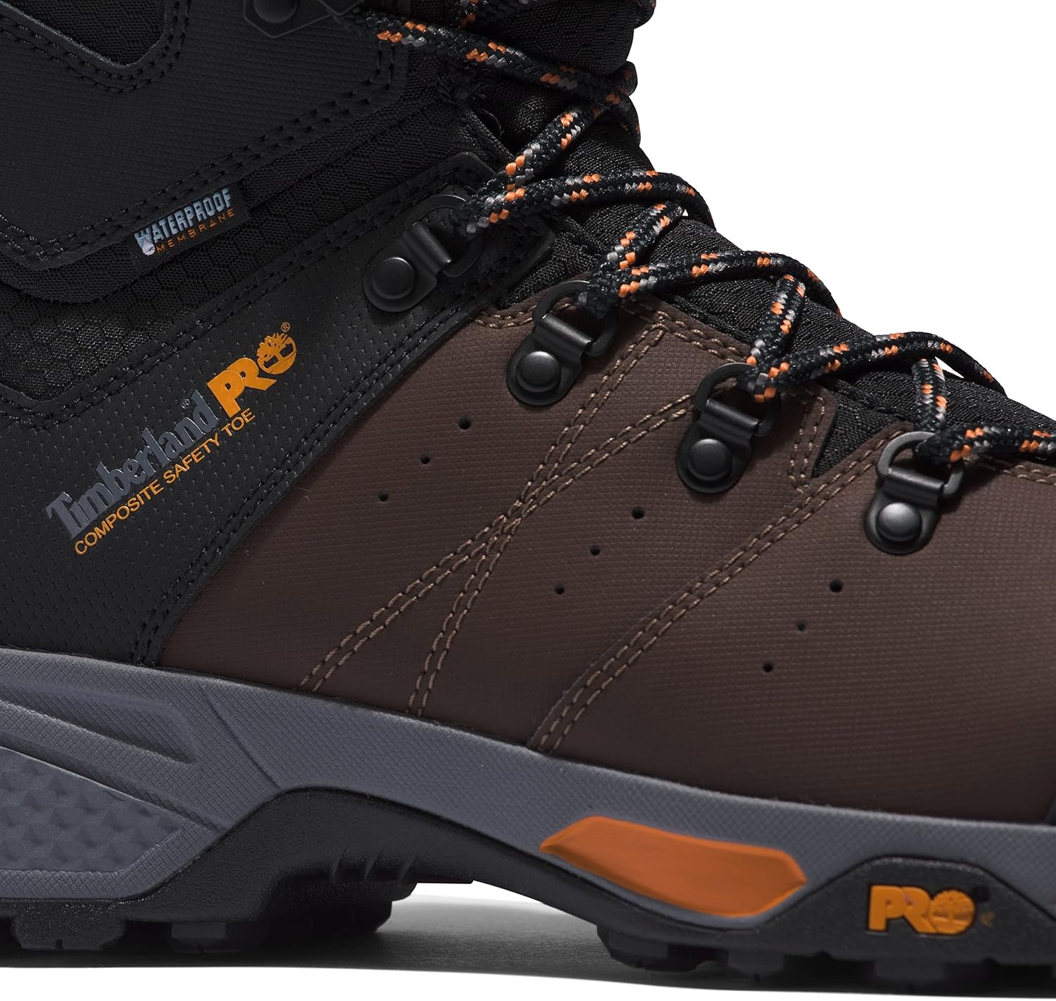 Timberland PRO Switchback 6″ Composite Safety Toe Waterproof(Brown/Orange)