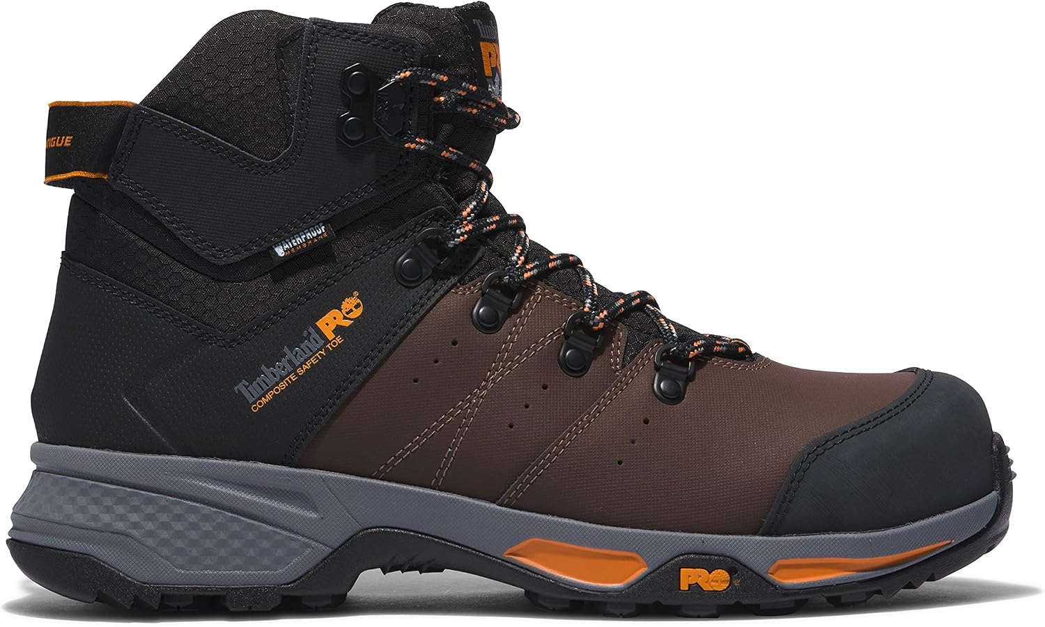 Timberland PRO Switchback 6″ Composite Safety Toe Waterproof(Brown/Orange)