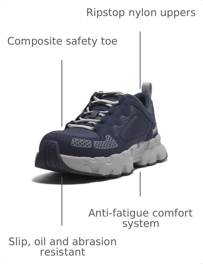 Timberland PRO Mens Powertrain Ev Composite Safety Toe(Navy/Grey V1)