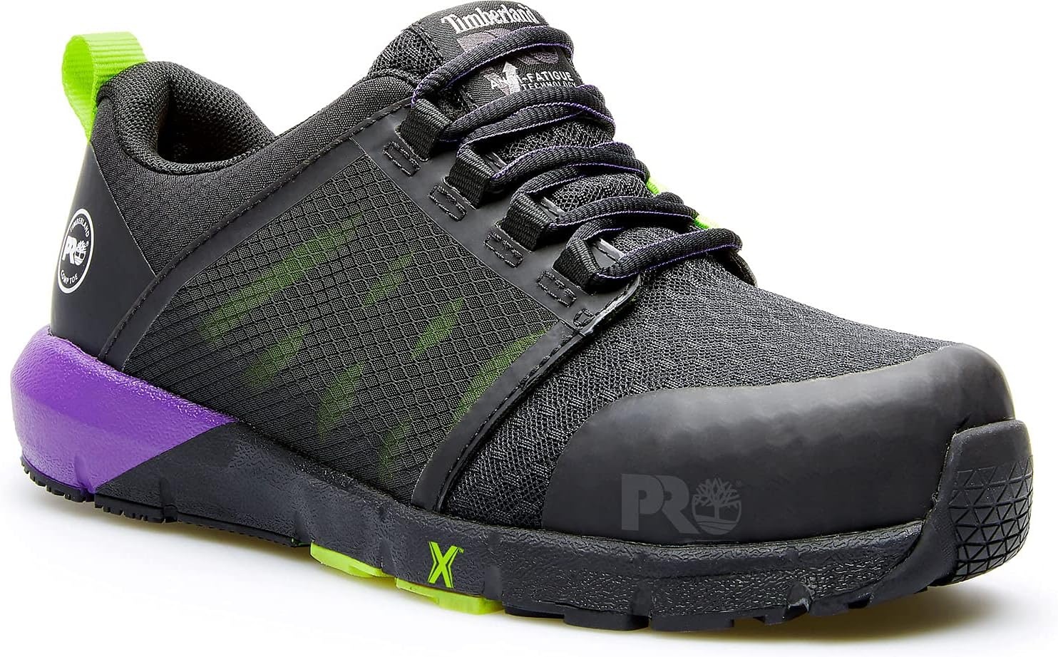 Timberland PRO Womens Radius Composite Toe SRO Athletic(Black/Hi-viz/Purple)