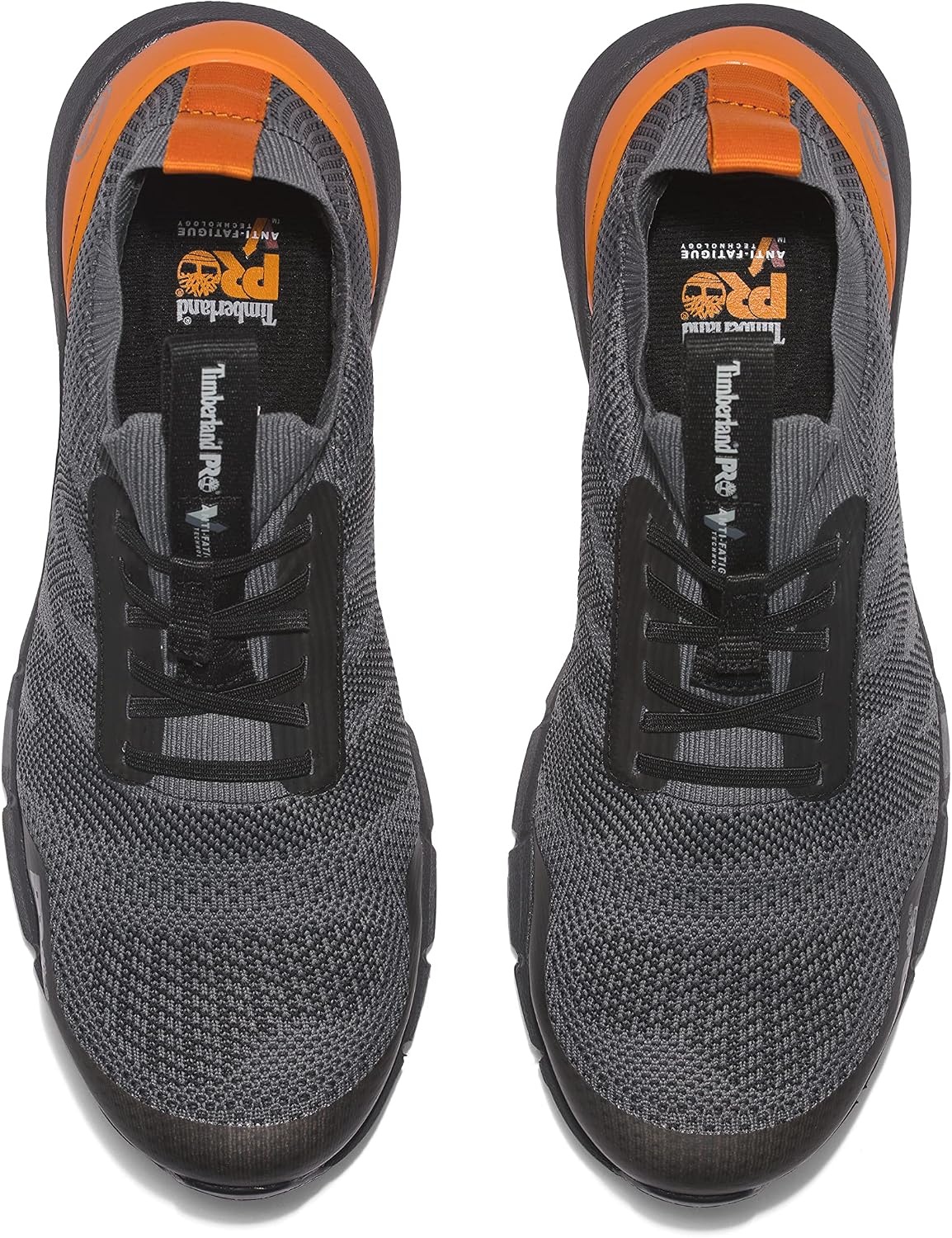 Timberland PRO Mens CSA Radius Knit Composite Safety Toe Puncture Resistant Industrial Athletic Work Shoe(Grey/Orange V1)