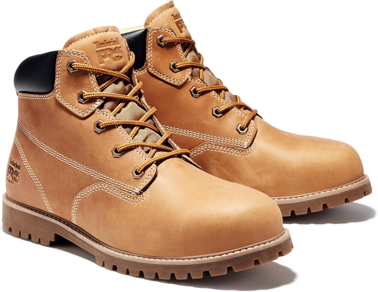 Timberland PRO Men’s Gritstone 6 Inch Steel Safety Toe Industrial Work Boot(Wheat)
