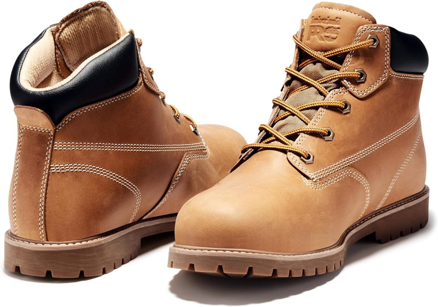 Timberland PRO Men’s Gritstone 6 Inch Steel Safety Toe Industrial Work Boot(Wheat)