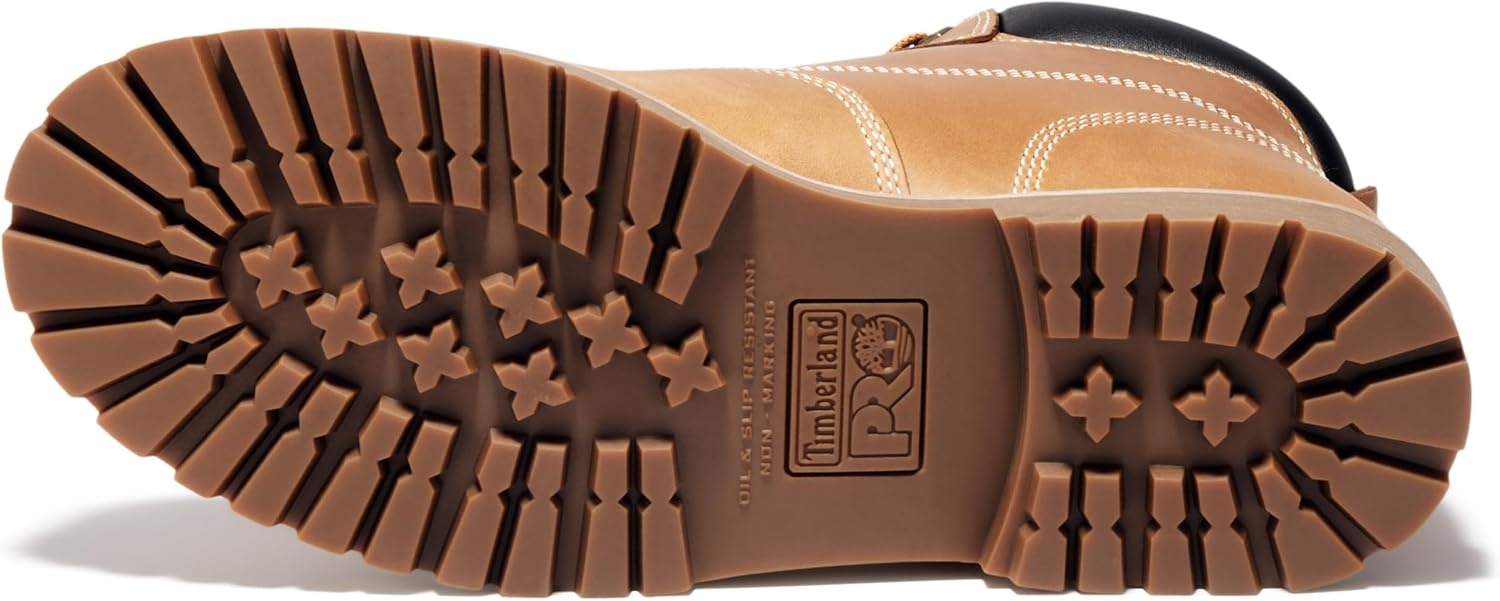 Timberland PRO Men’s Gritstone 6 Inch Steel Safety Toe Industrial Work Boot(Wheat)