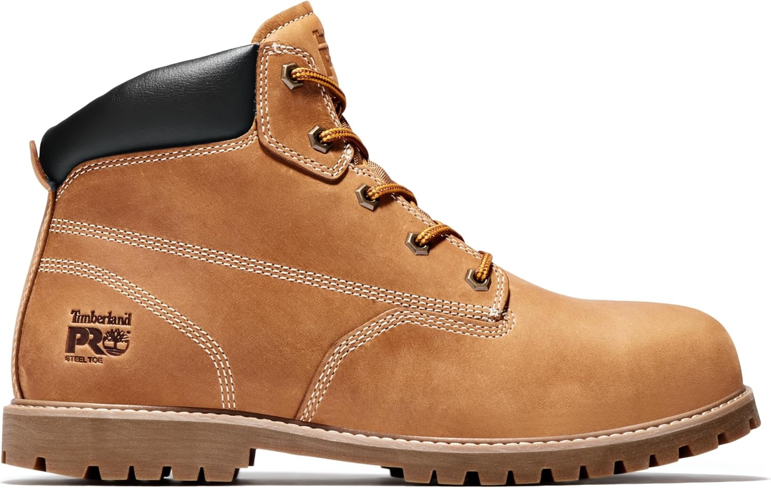 Timberland PRO Men’s Gritstone 6 Inch Steel Safety Toe Industrial Work Boot(Wheat)