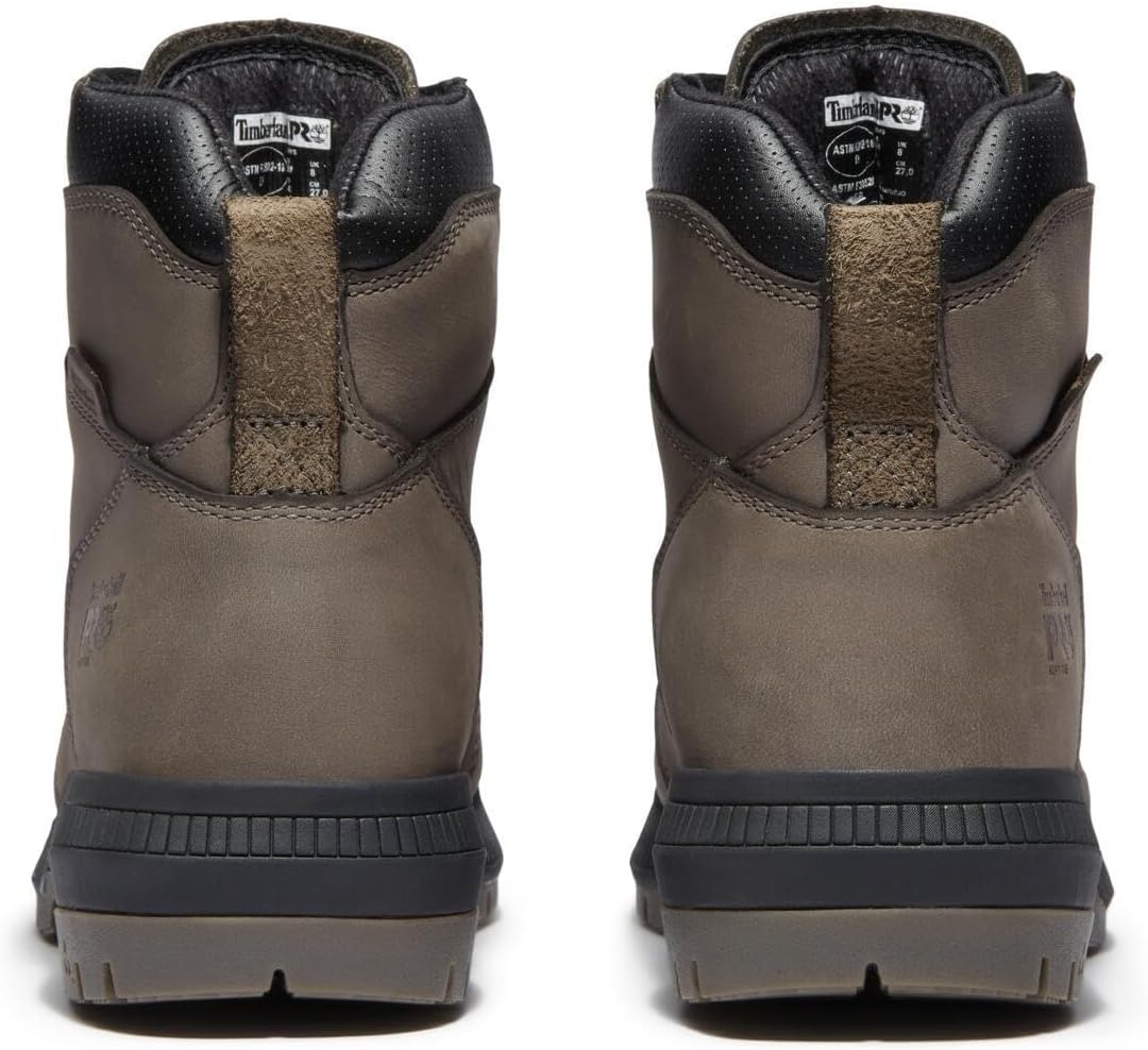 Timberland PRO Men’s Montauk 6 Inch Soft-toe Waterproof Industrial Work Boot(Medium Grey V1)